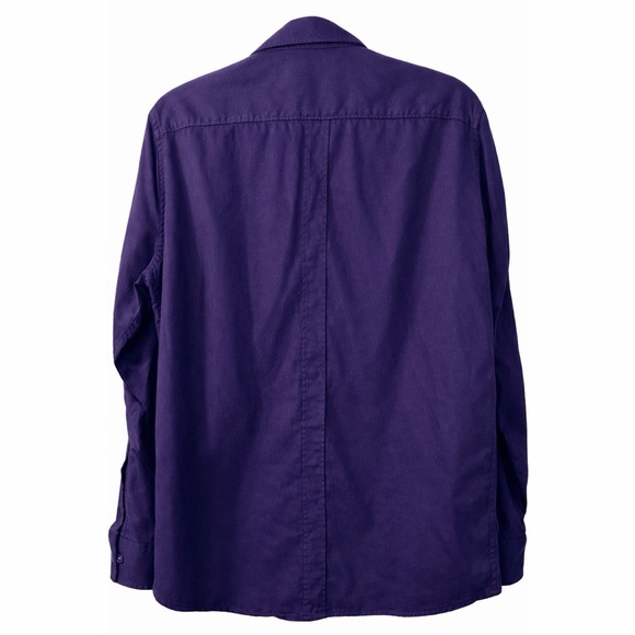 Marc Anthony Purple Slim-Fit Stretch Shirt – Valentine’s Date Night Top L - Picture 2 of 3